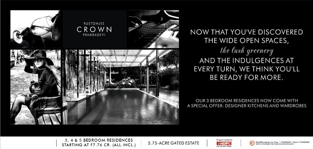 Book 3, 4 and 5 bedroom residences starting Rs 7.76 Cr at Rustomjee Crown in Mumbai Update